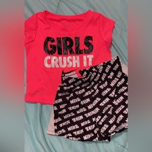 Nike Dri-Fit shirt/shirt set EUC SIZE 12 months